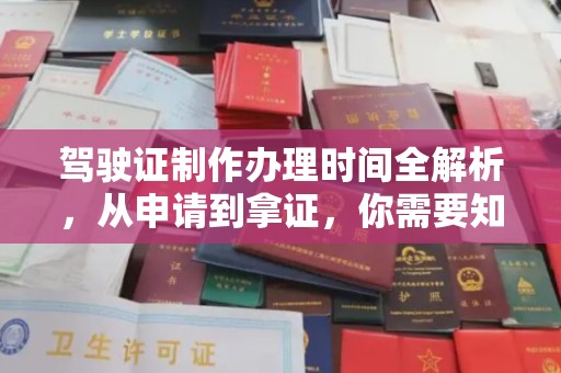 抚松驾驶证制作办理时间全解析，从申请到拿证，你需要知道的一切