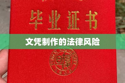 抚松文凭制作的法律风险