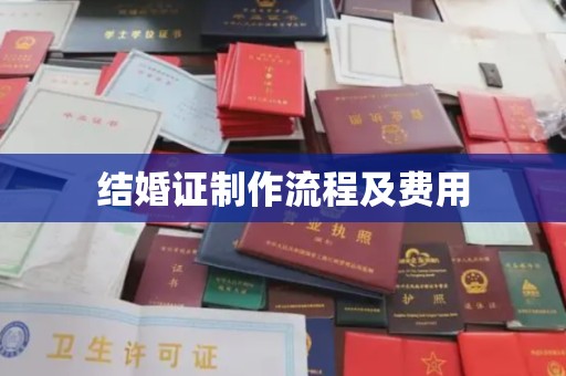 抚松结婚证制作流程及费用