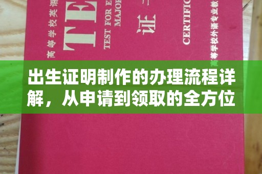 抚松出生证明制作的办理流程详解，从申请到领取的全方位指南