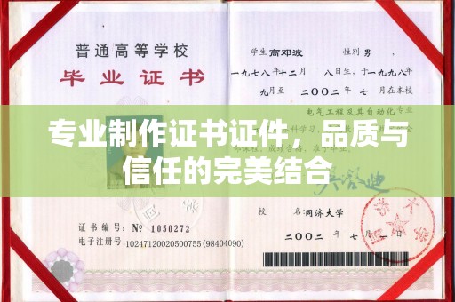 抚松专业制作证书证件，品质与信任的完美结合