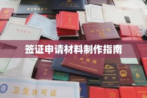 抚松签证申请材料制作指南