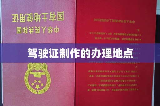 抚松驾驶证制作的办理地点